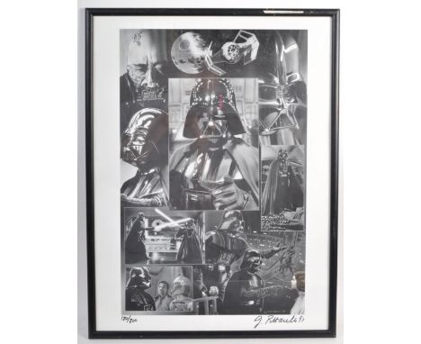 Estate of Dave Prowse - Star Wars - J. Pittarelli - a limited edition vintage signed print depicting Darth Vader in the franc