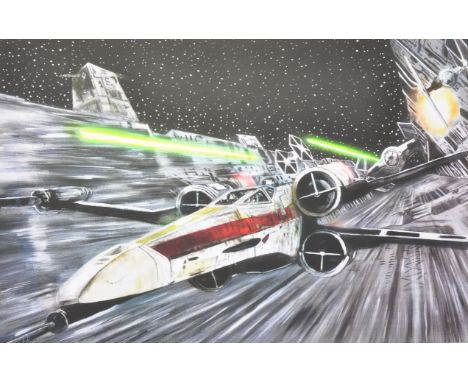 Estate of Dave Prowse - Star Wars - S. Mohamed (Official Star Wars Artist) - I Have You Now - limited edition canvas print de