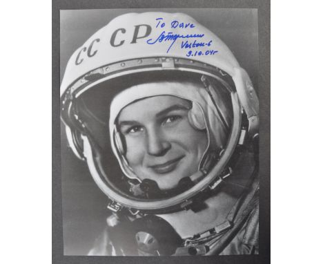 Estate of Dave Prowse - Cosmonaut / Space Interest - Valentina Tereshkova (First Woman in Space, 1963) - autographed black an