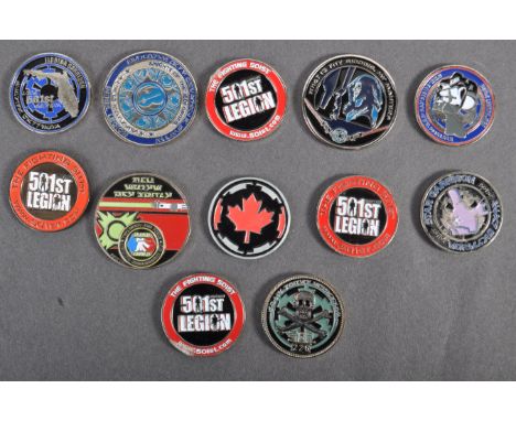 Estate of Dave Prowse - Star Wars - a collection of x12 original 501st Legion (and other) Star Wars coins / medallions. All e