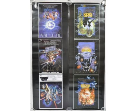 Estate of Dave Prowse - Star Wars - a pair of large vintage c1990s poster featuring artwork from the original Trilogy - A New