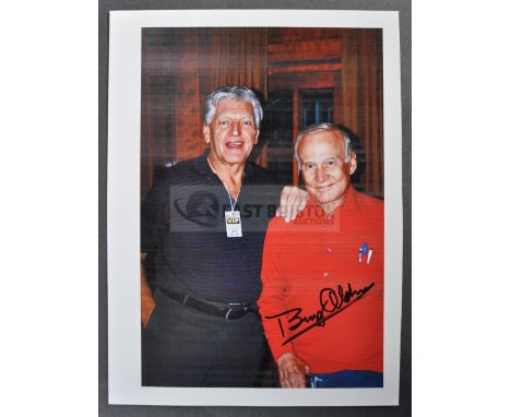 Estate of Dave Prowse - Apollo 11 Moon Landings - Buzz Aldrin - a unique personal photograph of Mr Prowse alongside Apollo 11