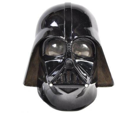 Estate of Dave Prowse - Star Wars - a vintage 1/1 scale replica Darth Vader costume helmet. Fibreglass construction, with met