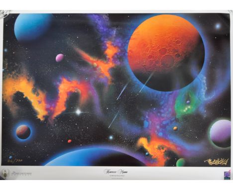 Estate of Dave Prowse - Michael David Ward - Harvest Moon (1995) - a limited edition colour lithograph Cosmos related print. 