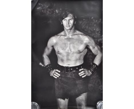 Estate of Dave Prowse - a large black and white portrait photograph from an early Prowse role (possibly Hammer related). Prin