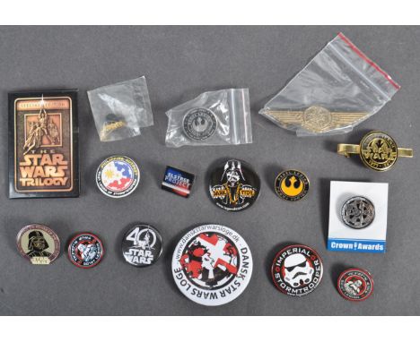 Estate of Dave Prowse - Star Wars - collection of assorted pin badges, as collected by Mr Prowse on his travels around the wo