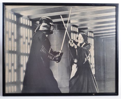 Estate of Dave Prowse - Star Wars - an original vintage 1970s photo / poster from Star Wars (1977) showing the lightsaber due