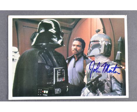 Estate of Dave Prowse - Star Wars - John Morton (Dak Ralter &amp; Boba Fett) - autographed vintage Topps Empire Strikes Back 