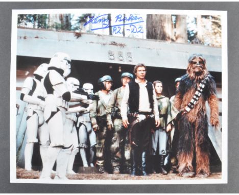 Estate of Dave Prowse - Star Wars - Kenny Baker 1934-2016 (R2D2) - autographed 8x10" colour photograph from Return Of The Jed