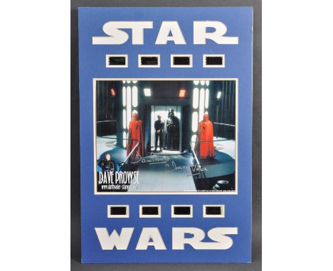 Estate of Dave Prowse - Star Wars - Dave Prowse 1935-2020 - an official StarWars-DarthVader.com made film cel and autograph 1