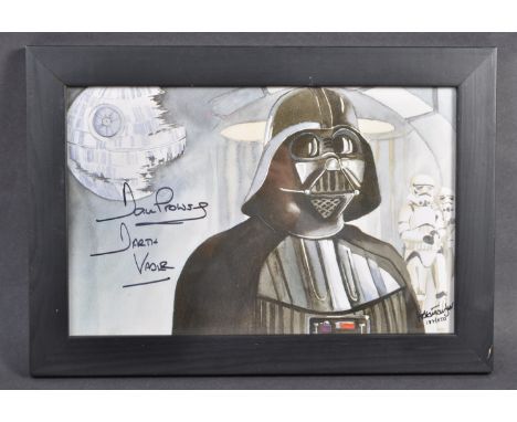 Estate of Dave Prowse - a Limited Edition Rye By Post made art print of Darth Vader. Limited to just 250. Signed by Mr Prowse