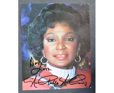 Estate of Dave Prowse - Star Trek - Nichelle Nichols - autographed 8x10" colour classic Star Trek photograph dedicated to Mr 
