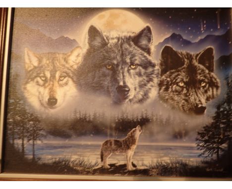 John Wayne framed limited edition 3024 Eyes of the Night print 40 x 45 cm