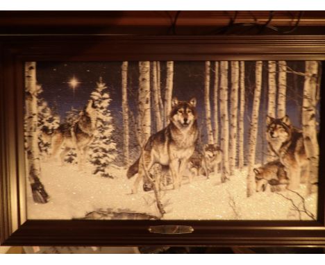 Framed limited edition print 0839 Al Agnew Star of Wonder illuminated canvas print 30 x 45 cm
