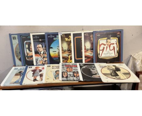 A selection of vintage CED video disc films