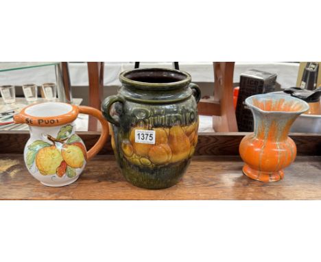 A puzzle jug, Rumtoft &amp; vintage jug