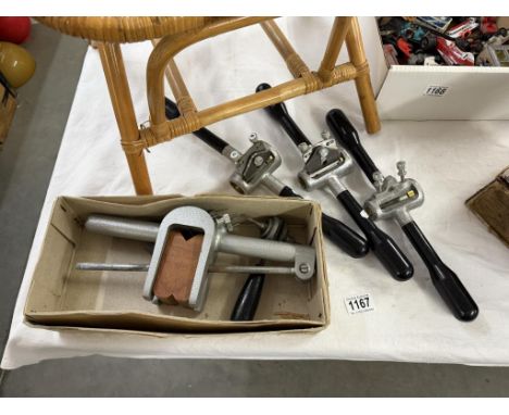 3 vintage Griffin Spoke planes (1 missing blade) &amp; 1 other