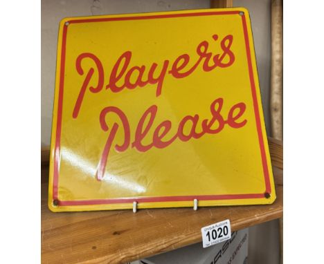 A Player's Please enamel sign (Reproduction)