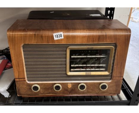 A vintage ECKO valve radio