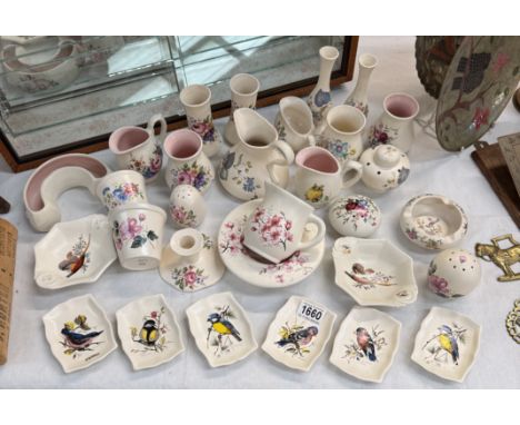 A good selection of mainly Axe Valley pottery Devon ceramics