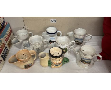 8 Vintage shaving mugs