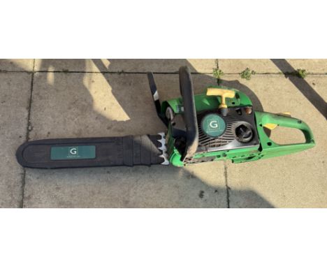 A Garden line petrol chainsaw