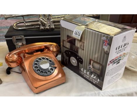 A GPO 746 classic rotary telephone