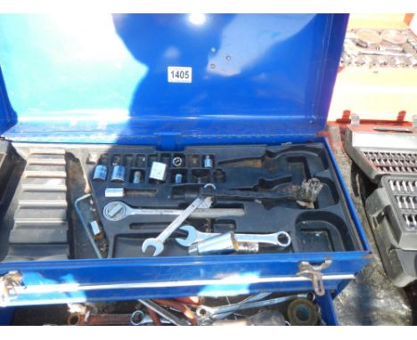 A tool box containing some tools