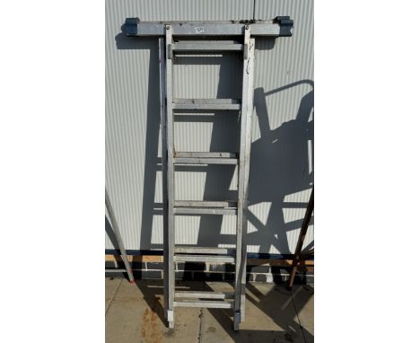 An aluminium ladder