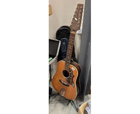 A vintage 12 string acoustic guitar