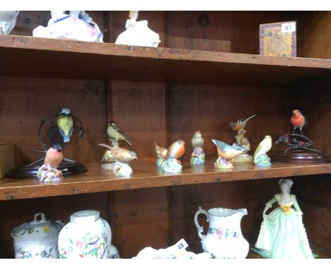 Collection of Royal Worcester birds