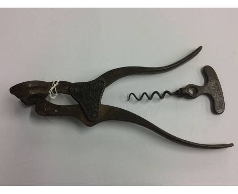 Corkscrew and a bottle opener