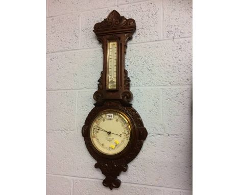 Mahogany barometer