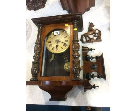 Mahogany wall clock