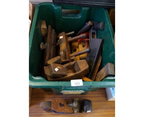A mixed lot of assorted tools to include a Mathieson plane, further planes etc.