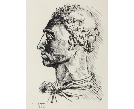 Alberti,L.B.: Rime amorose e morali. (Verona, Officina Bodoni) 1971. Gr.8°. Mit 1 Radierung v. Pietro Annigoni nach einer Bro
