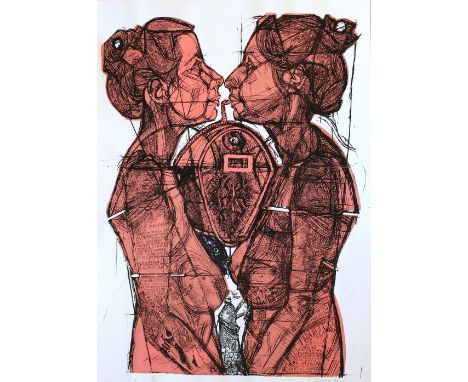 Wallner, Arnulf: (1936 Bamberg - Würzburg 1975). 6 Bl. Farbserigraphien, je 1971, je Blgr. Ca. 86 x 61 cm. Alle sig., dat. u.