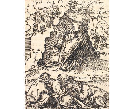 Cranach, Lukas d. Ä.: (1472 Kronach - Weimar 1553) nach. Christus am Ölberg. Holzschnitt wohl von u. bei Symphorian (Simprech