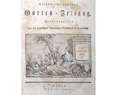 Allgemeine deutsche Garten-Zeitung.: Hrsg. von der praktischen Gartenbau-Gesellschaft in Frauendorf. Jgge. 1-2 in 2 Bdn. Pass
