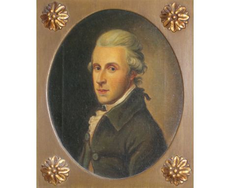 Leisewitz,J.A.: Portrait des Johann Anton Leisewitz. Anonymes Ovalportrait im Dreiviertelprofil, 19. Jh. 19,5 x 25 cm (Oval).