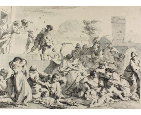 Lempereur, Louis Simon: (1728 Paris 1807). Der Kindermord von Bethlehem. L.S. Lempereure nach Jean-Baptiste Marie Pierre. Kup