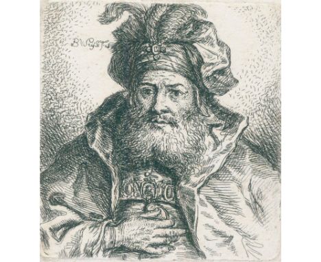 Weiss, Bartholomäus Ignaz: (1740 München 1814). Portraits. 4 Radierungen auf 3 Bl. Miniaturbilder. Plgr. zw. 8 x 7,5 cm u. 4,