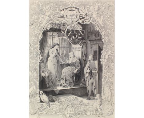 Karger, Karl: (1848 Wien 1913). Rückkehr des jungen Baumeisters. Illustration zu Julius Wolffs Der Rattenfänger von Hameln. T