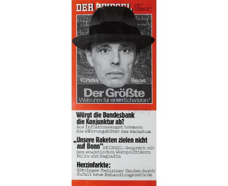 Beuys, Joseph: (1921 Kleve - Düsseldorf 1986). Sammlung von 56 Fotografien, Graphiken und Plakaten von Joseph Beuys aus den J