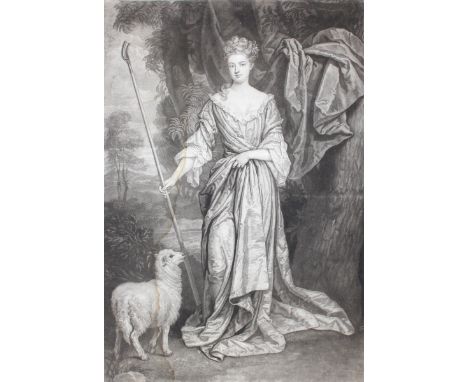 Faber, John I: (1650 Den Haag 1660). Lady Midelton. Mezzotino. J. Faber nach Godfrey Kneller bei J. Cooper. Plgr. 45,5 x 30 c