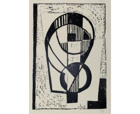 Steneberg, Eberhard: (1914 Weimar - Frankfurt/M. 1996). Ohne Titel. Holzschnitt, 1960. Ca. 35 x 24 cm. Unten rechts monogr. u