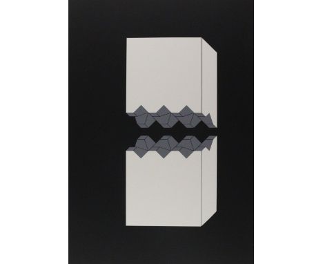 Heerich, Erwin: (1922 Kassel - Meerbusch-Osterath 2004). Motiv IV. Serigraphie. 1973. 70 x 50 cm.   R