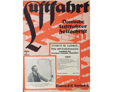 Luftfahrt.: Deutsche Luftfahrer-Zeitschrift, begründet von H.W.L. Moedebeck. Schriftleiter R. Petschow. Jg. 28. Bln., Klasing