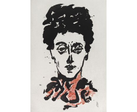 Tobey, Mark: (1890 Centerville - Basel 1976). Milady. Farb-Aquatinta auf Velin, 1973. Plgr. ca. 41,5 x 29,5 cm, mit breitem R