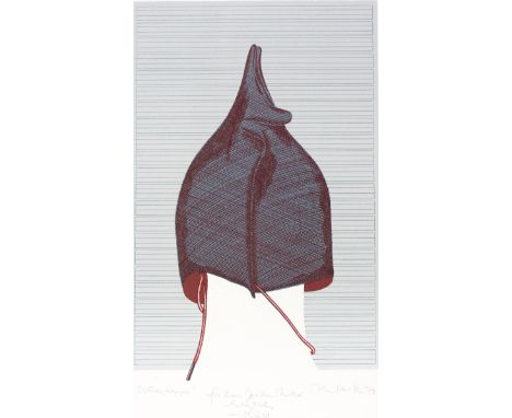 Keith, Margarethe: (1942 Karbitz - lebt in Winzberg/Mittelrhein). Scheukappe. Farblithographie (mit und ohne Widmung). 1979. 